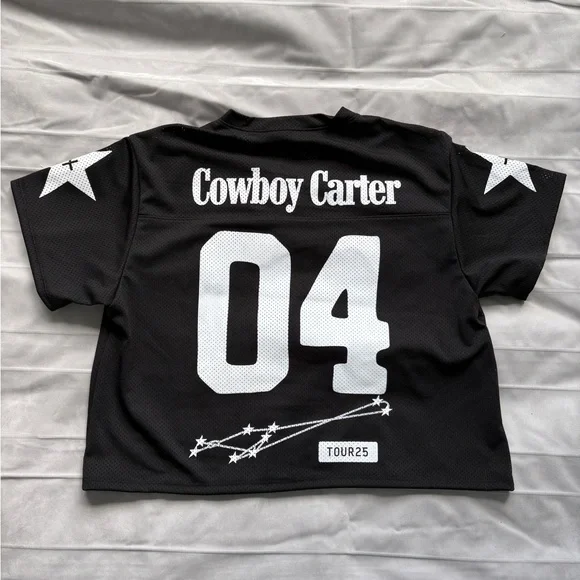 Official Beyoncé Cowboy Carter Merch Size L Black Jersey NWOT beyonce - Picture 6 of 10